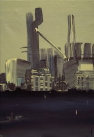Industrielandschaft, 2011, 120 x 80, Acryl auf Baumwolle