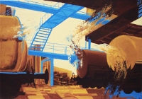 Chemiewerk, 2002, 70 x 98, Öl auf Leinen