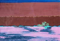 Schiffe IV, 2009, ca. 60 x 90, Acryl auf Papier